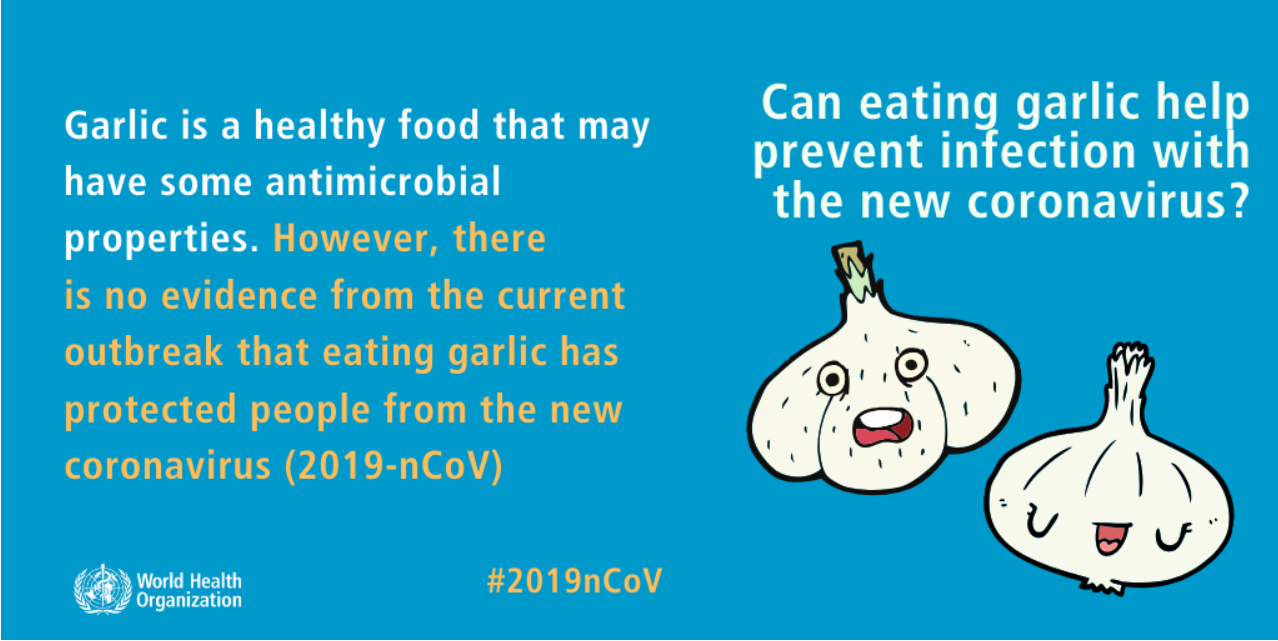 Fact Eating Garlic Does Not Prevent Covid 19 Announcements