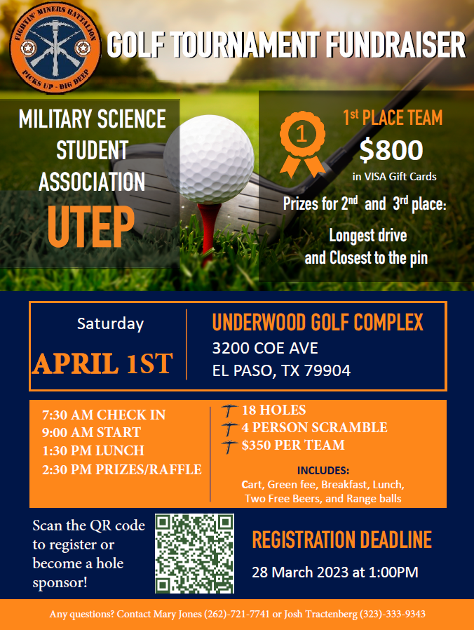 UTEP Golf Tournament - Announcements - Sergeants Major Course - Class ...