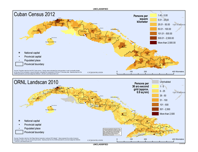 Population Density Map Of Cuba